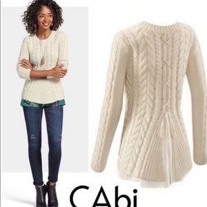 COPY - Cabi Lace Up Sweater style #3157